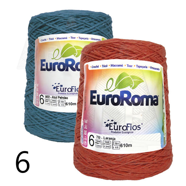 Fio EuroRoma 6 para Tricô