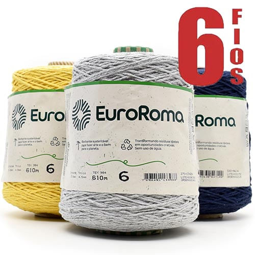 Fio EuroRoma 6 para Tricô