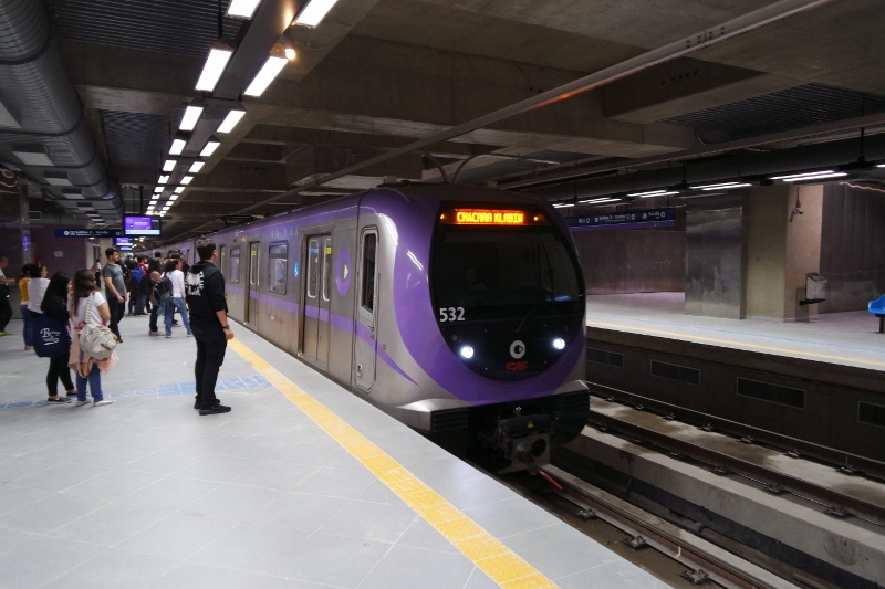 mapa detalhado estações linha 5 lilás