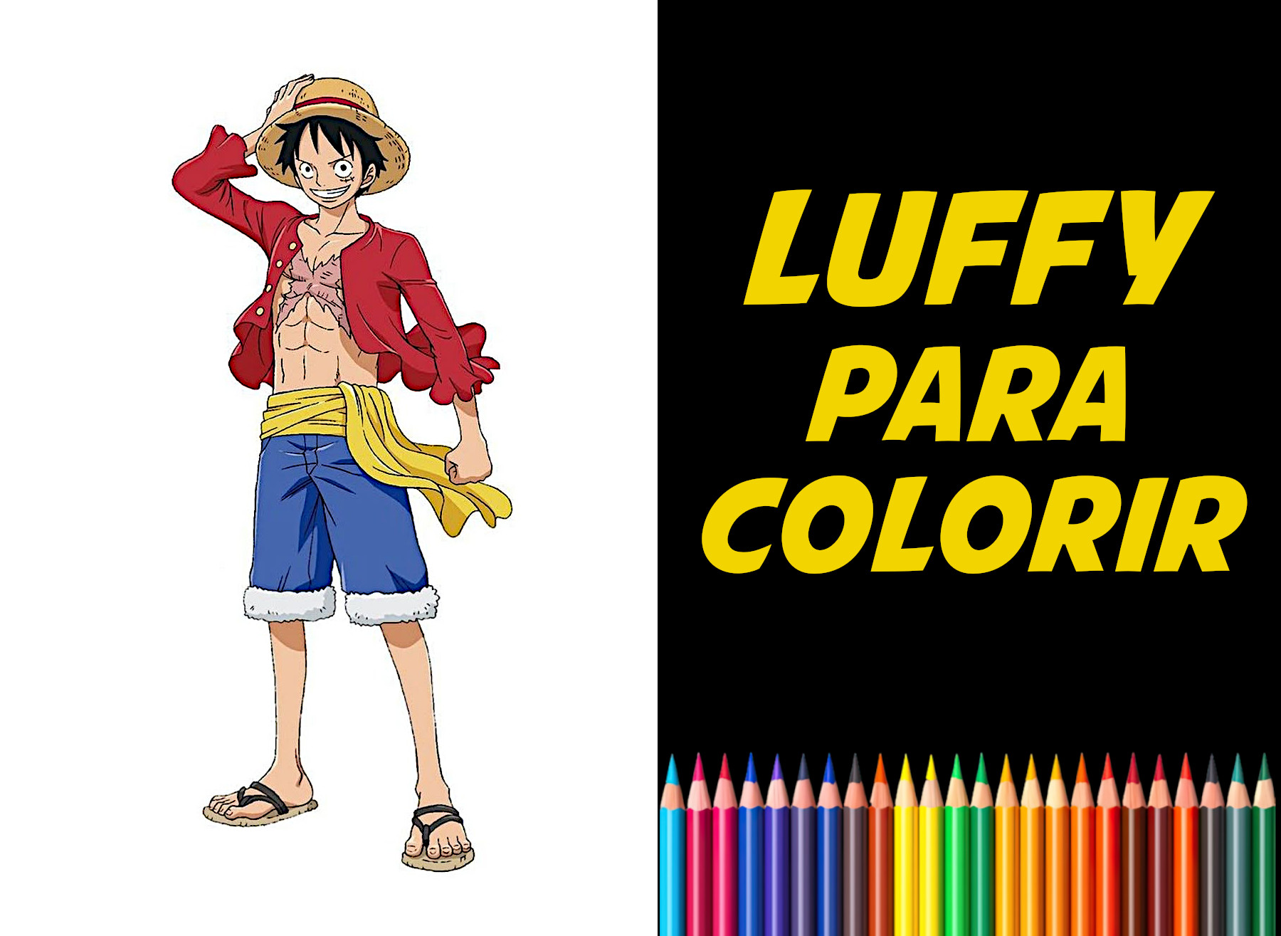 como desenhar monkey d. luffy