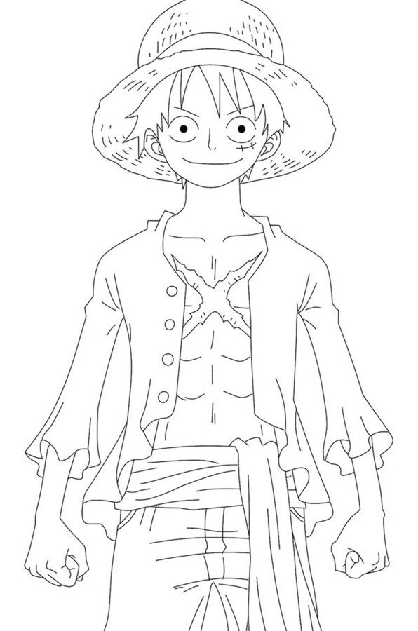 desenhar chapéu de palha luffy