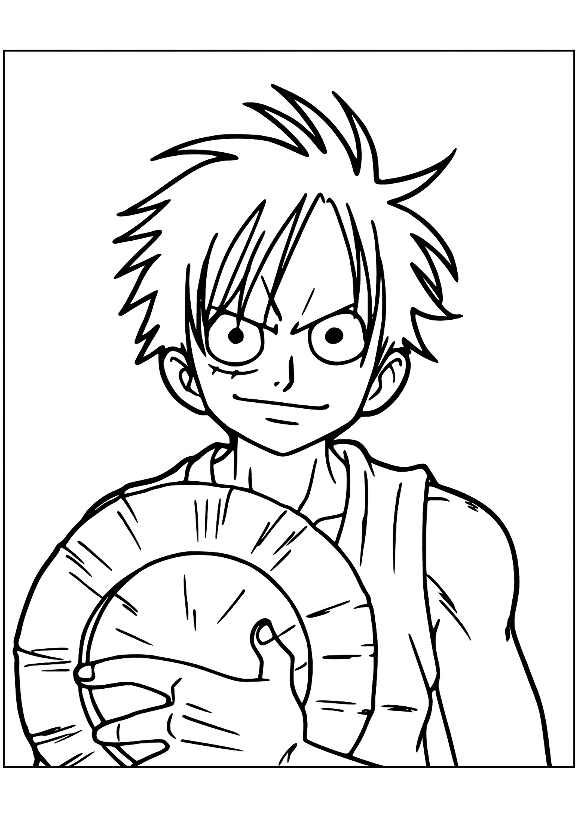como desenhar monkey d. luffy