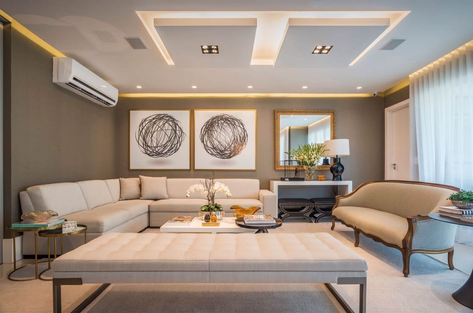 quanto custa iluminar sala de estar