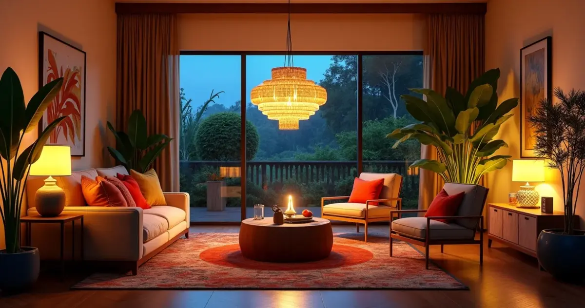 12 Ideias de Luminárias para Sala que Transformam seu Ambiente em Cinema