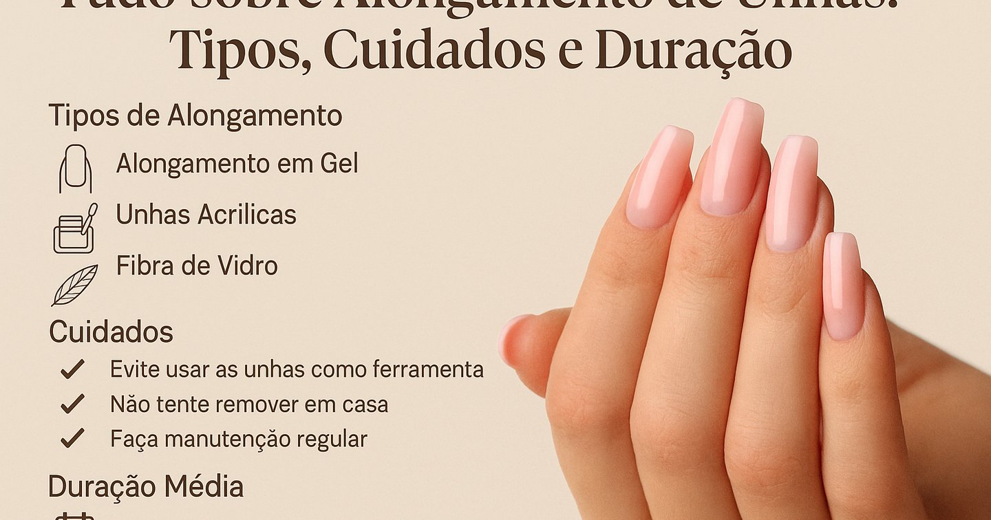 inspiração manutenção alongamento unhas decoradas