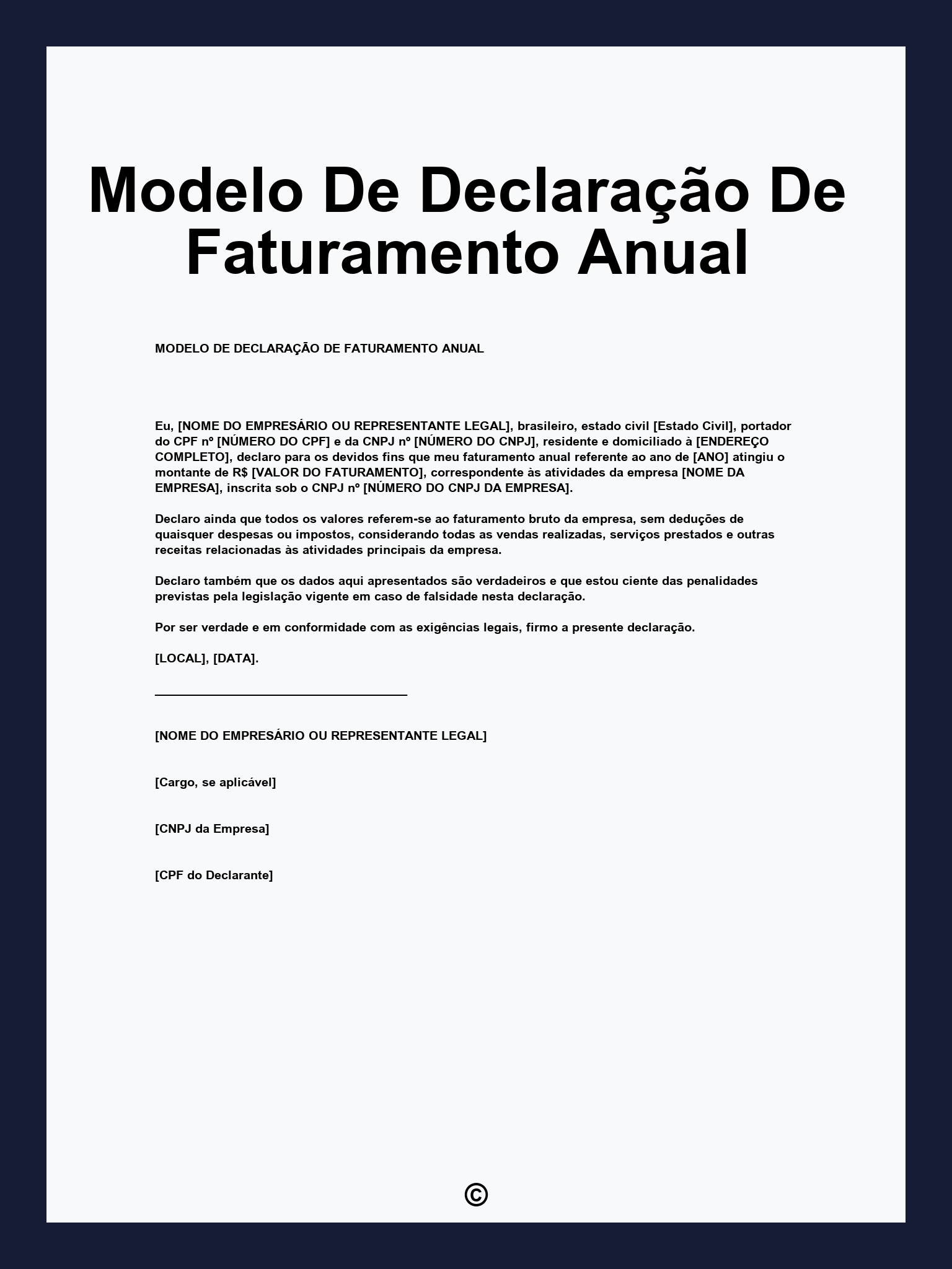 MEI e a declaração de faturamento do ano anterior