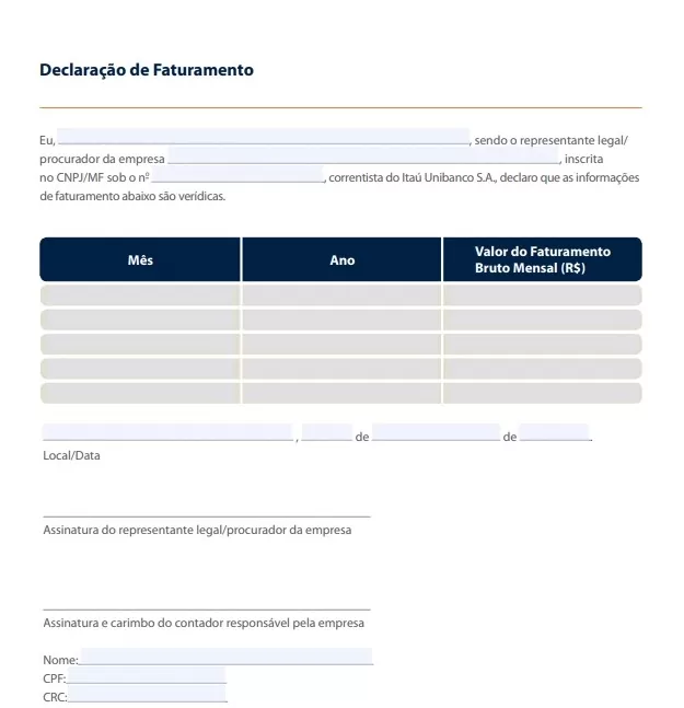 como declarar faturamento mei ano anterior