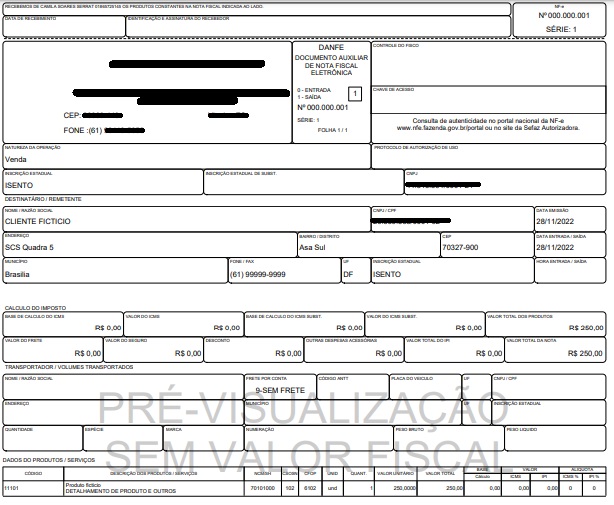 erros comuns ao emitir nota fiscal de remessa para teste MEI