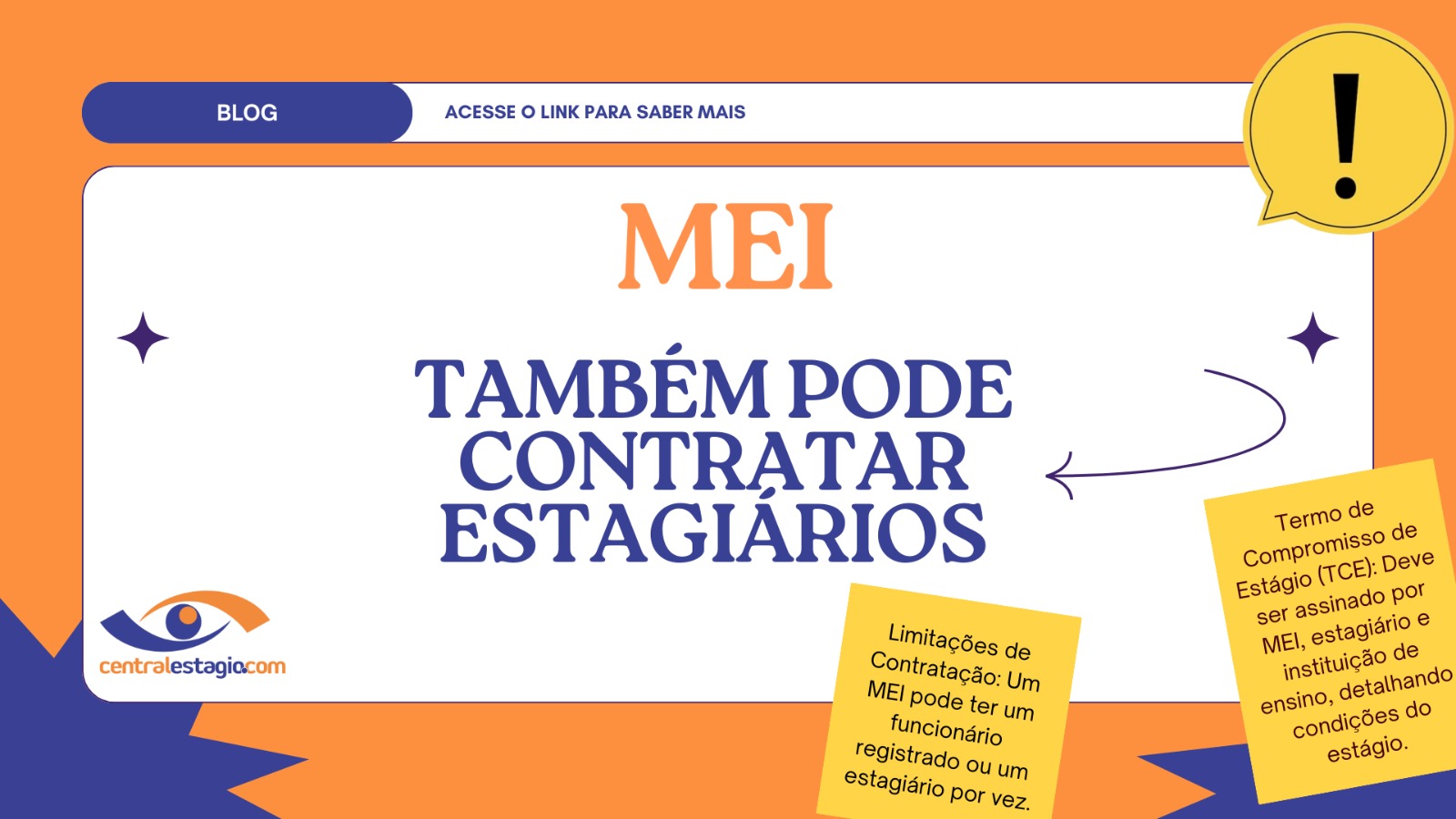 lista de estagiários que MEI pode contratar