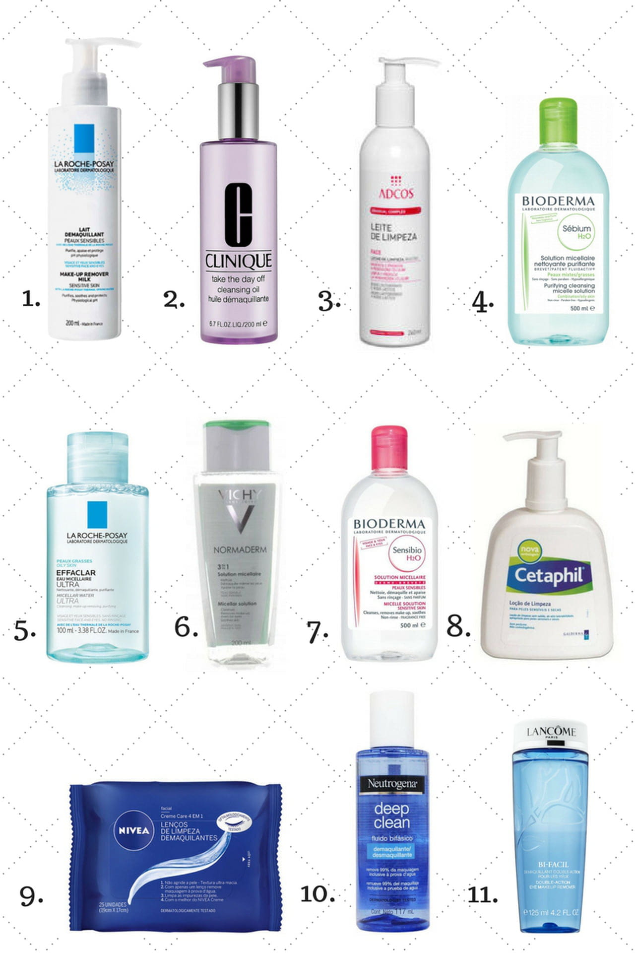 melhores produtos para remover maquiagem
