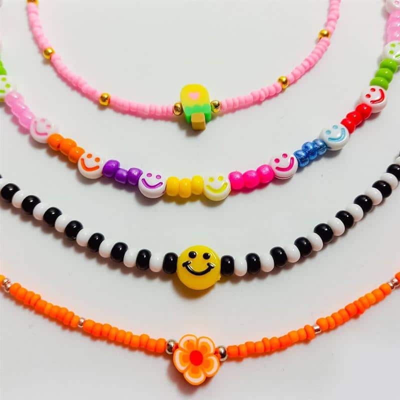 miçangas de vidro vs acrílico qual a melhor