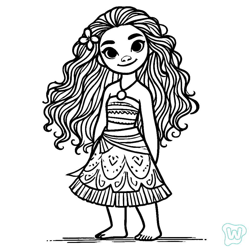 Cenários de Motunui para colorir