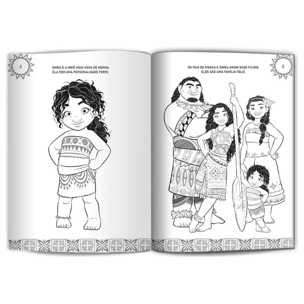 Moana 2 para colorir
