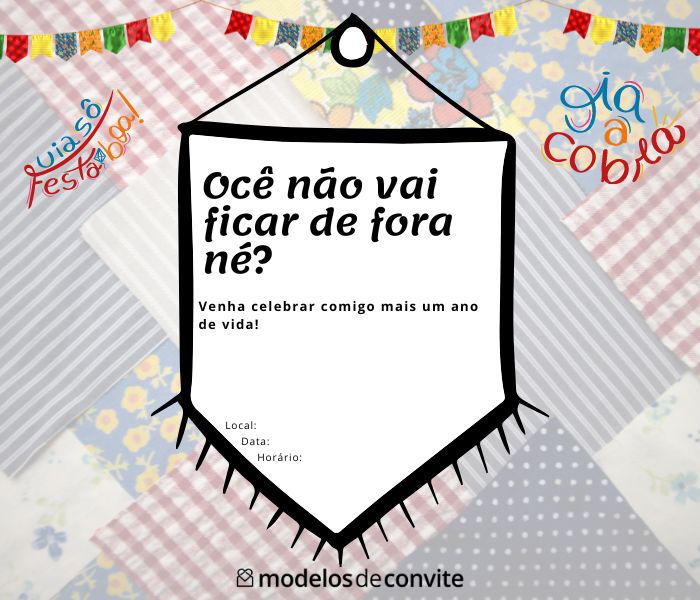 ideias convite festa junina