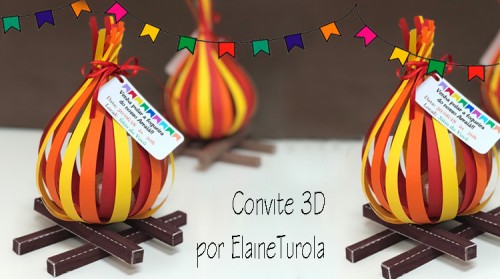 convite junino editável grátis