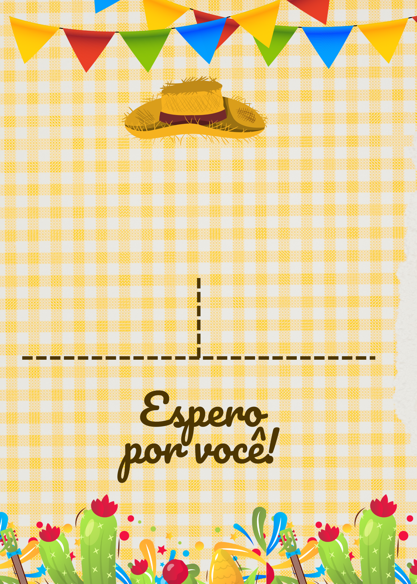 convite junino editável grátis