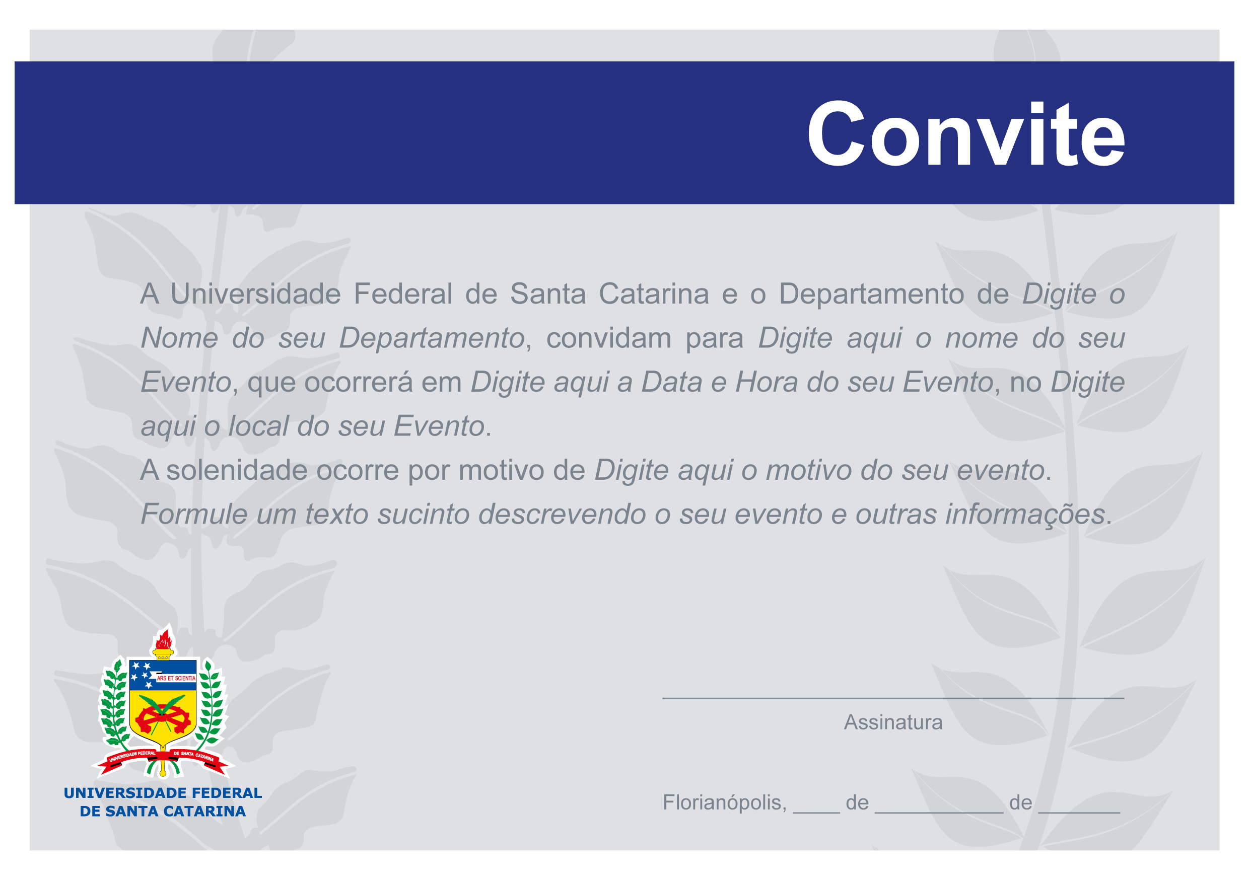 modelo de convite para imprimir