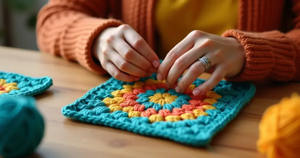 Modelo de Square de Crochê: Aprenda o Passo a Passo Definitivo