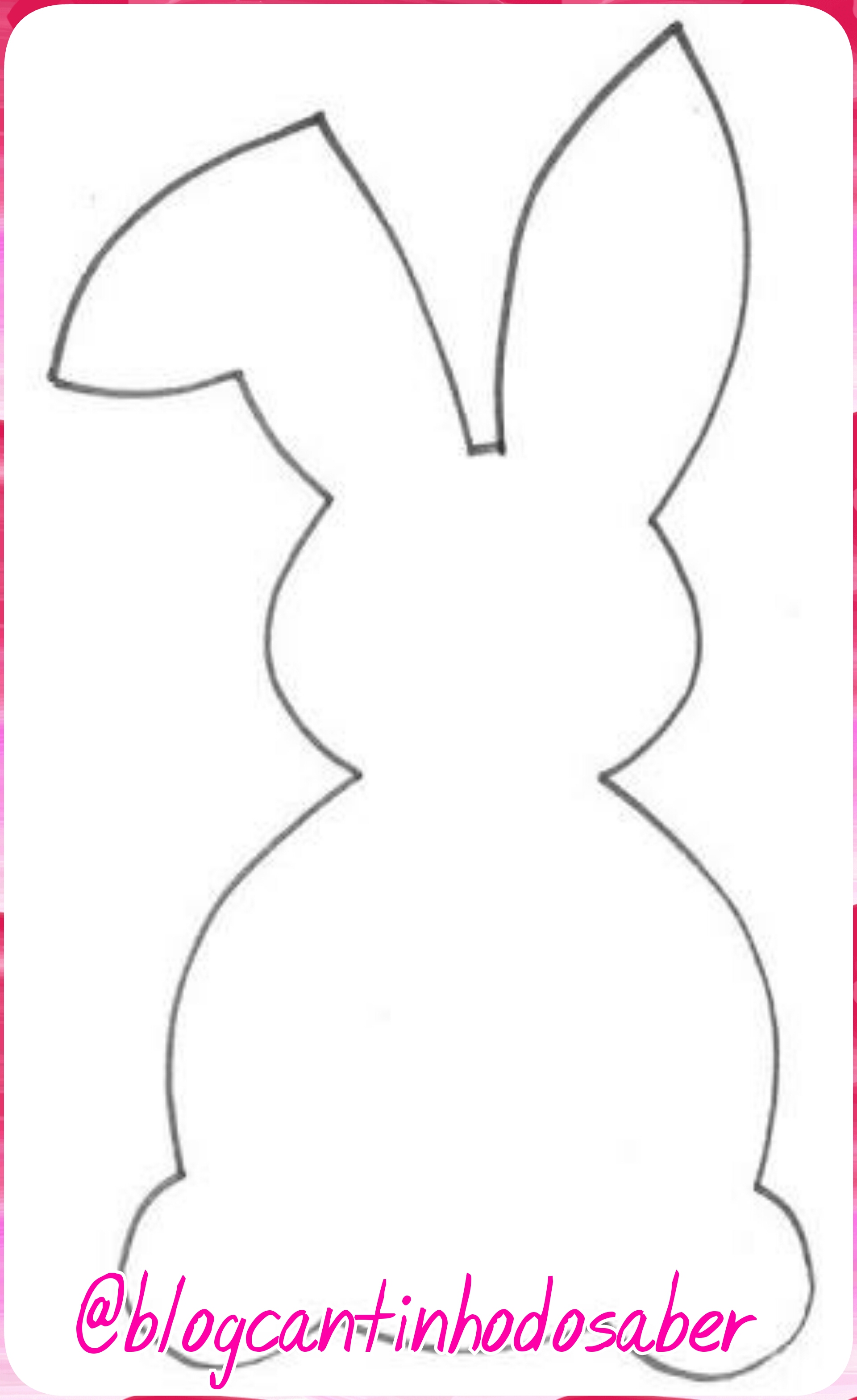 molde coelho páscoa para costurar