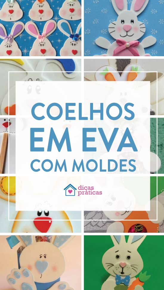 molde de coelho da páscoa de feltro vs. EVA: qual escolher?