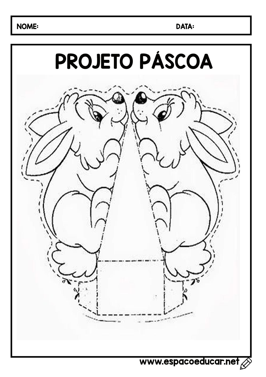 molde lembrancinha pascoa infantil para imprimir