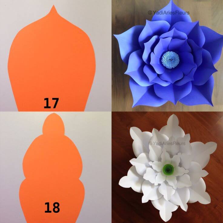 como usar moldes de flor de papel para decoração de festas