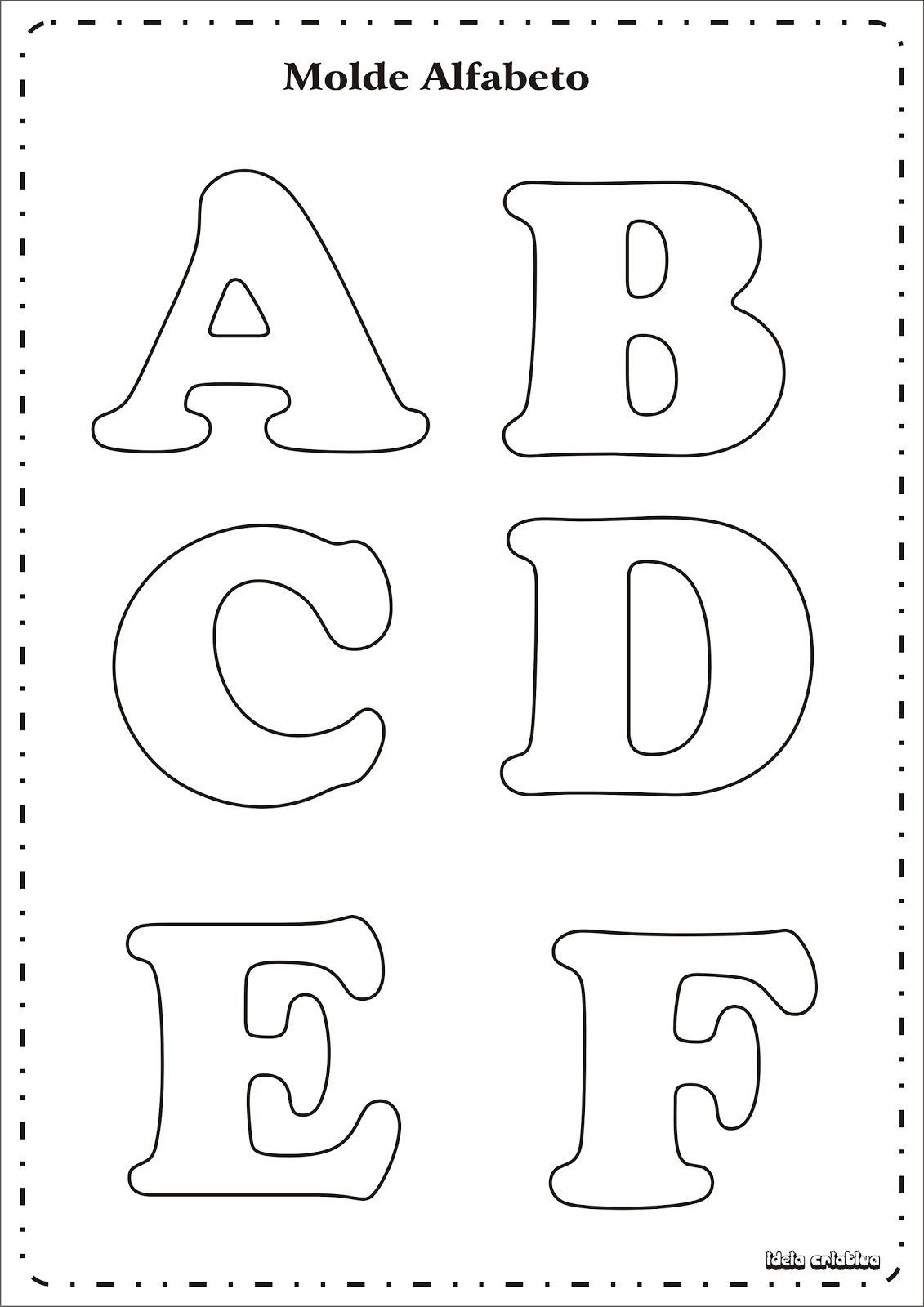 molde letra para biscuit