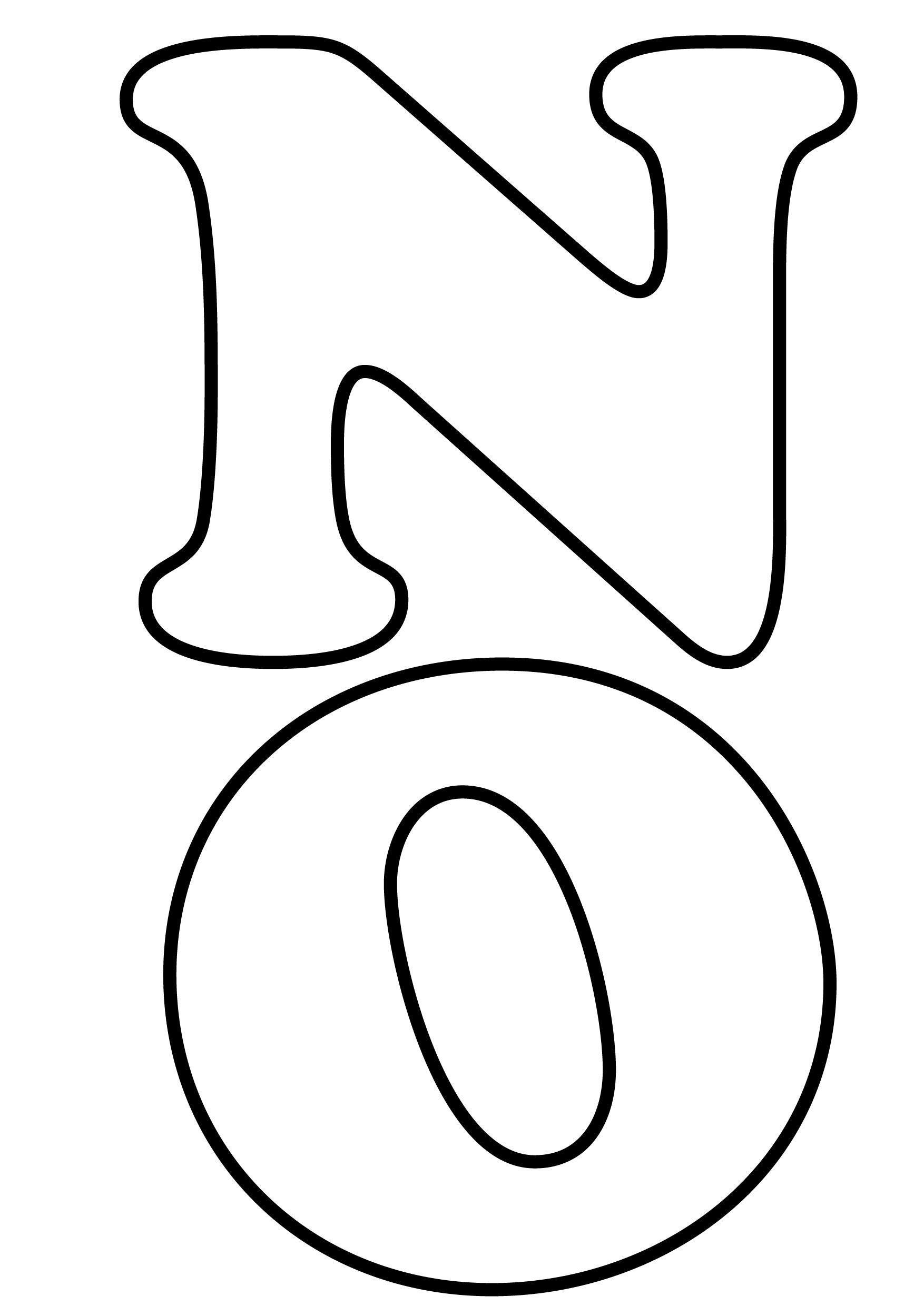 molde letra para cartaz