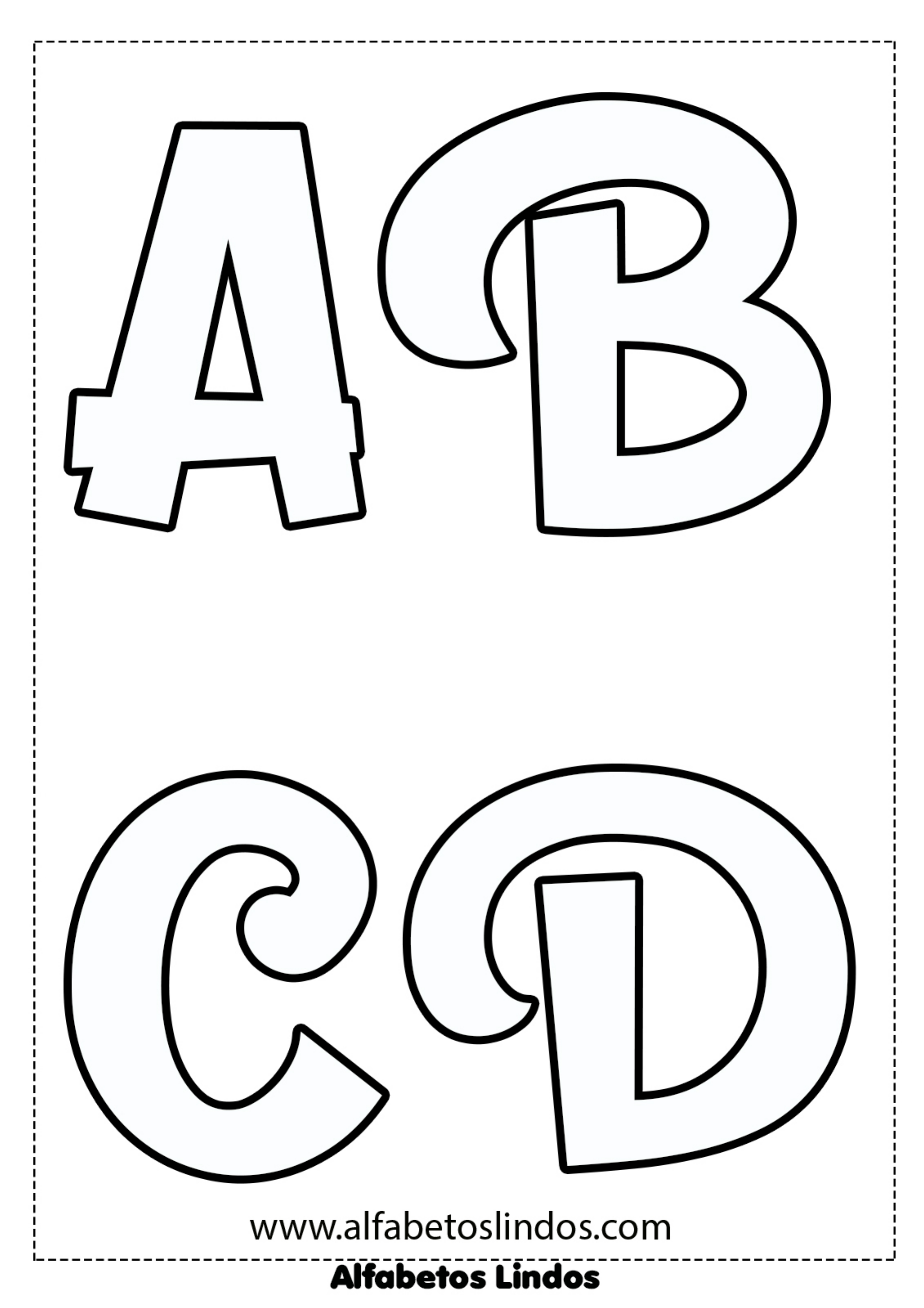 molde letra minúscula