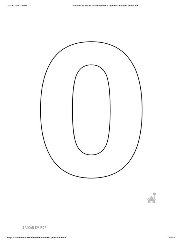 molde letra decorada