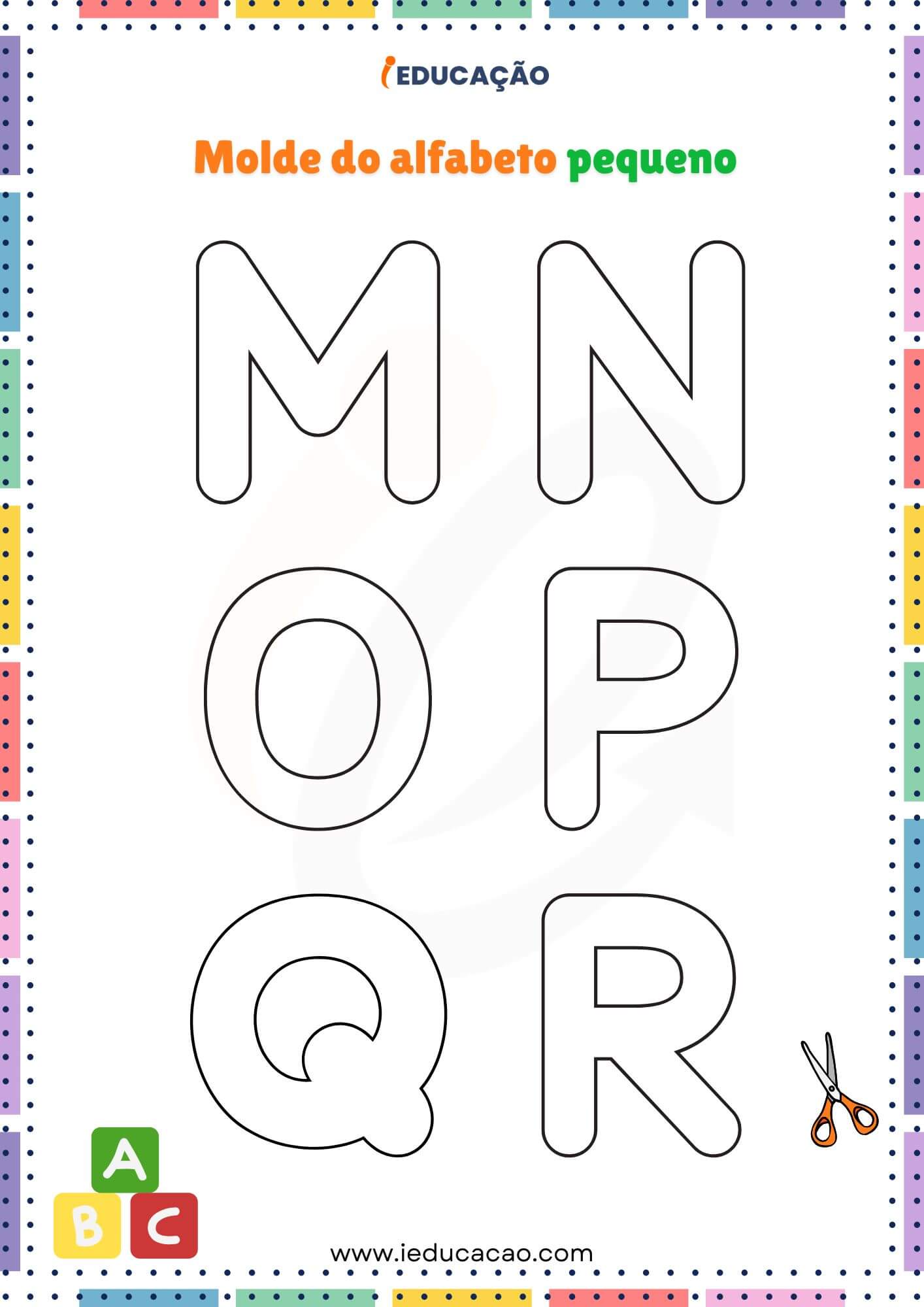 molde letra decorada