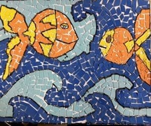 mosaico de vidro vs mosaico de cerâmica