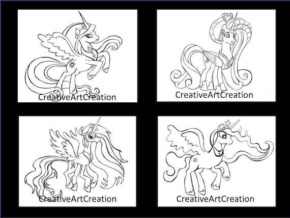 melhores desenhos My Little Pony para colorir com tema amizade