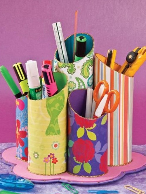 objetos feito com material reciclável