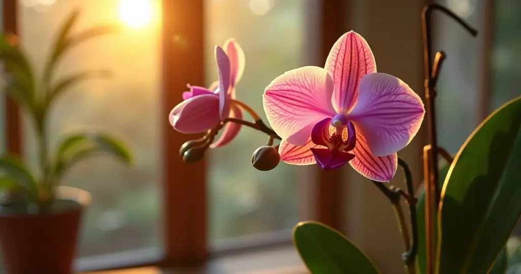 Orquídeas que florescem por meses: o truque do palito que ninguém te contou