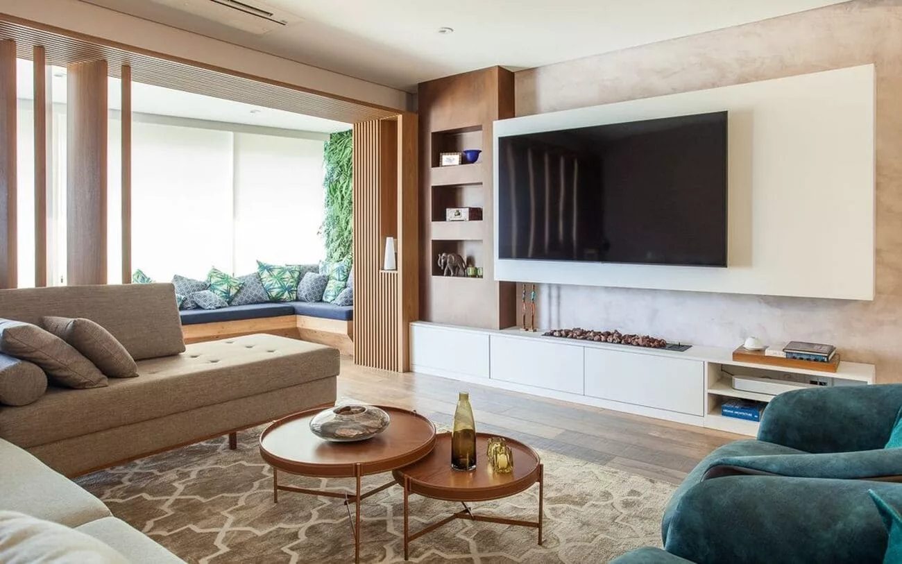 ideias de painel para tv sala pequena