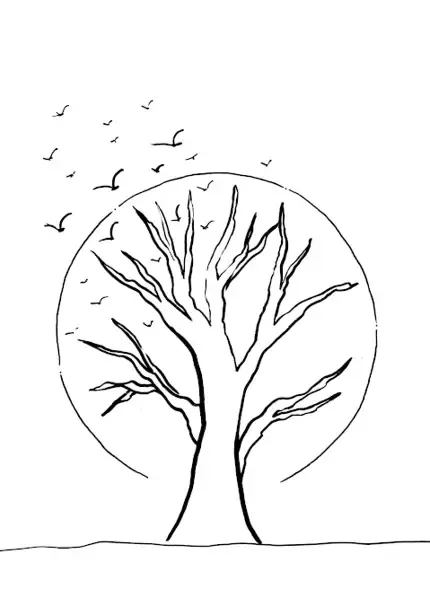 desenhos de paisagens simples e bonitas