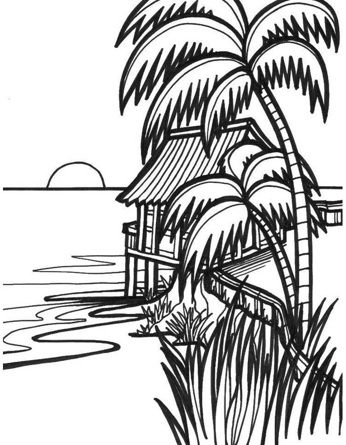 paisagens fáceis de desenhar para crianças