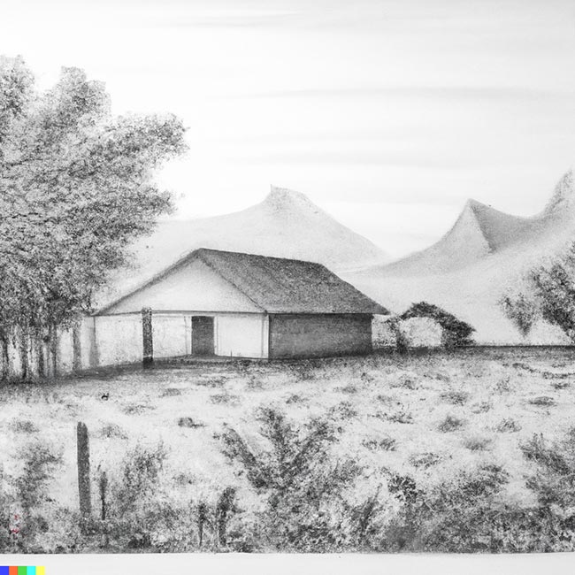 desenhos de paisagens fáceis com cores