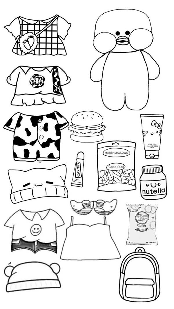 paper duck para imprimir e colorir