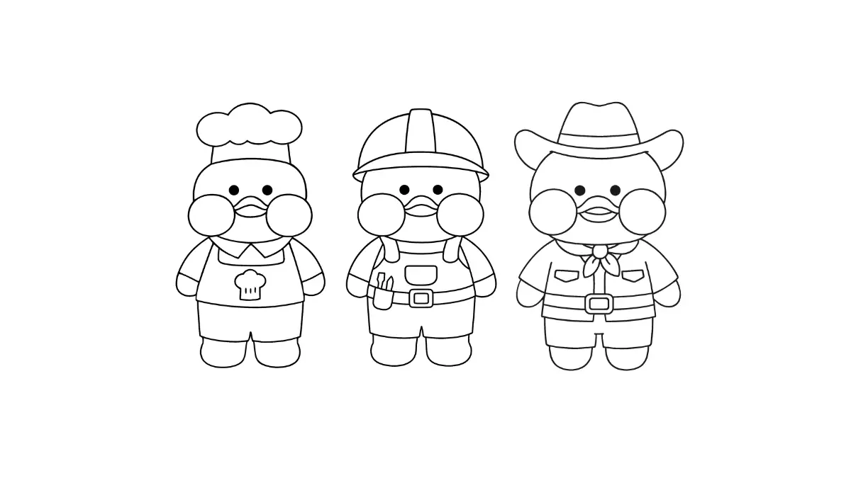 ideias de paper duck para imprimir e colorir