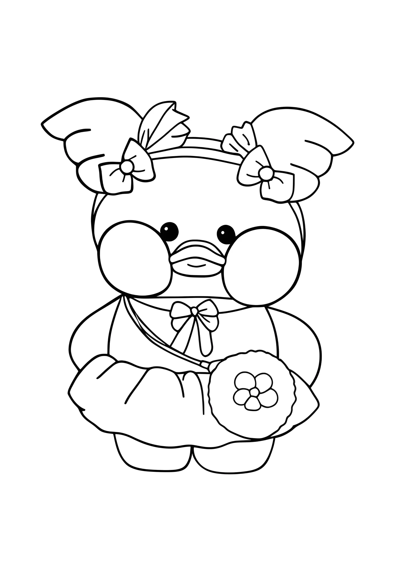 paper duck para imprimir e colorir