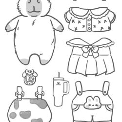 ideias de paper duck para imprimir e colorir