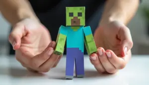 Papercraft do Minecraft: o truque para não amassar o papel