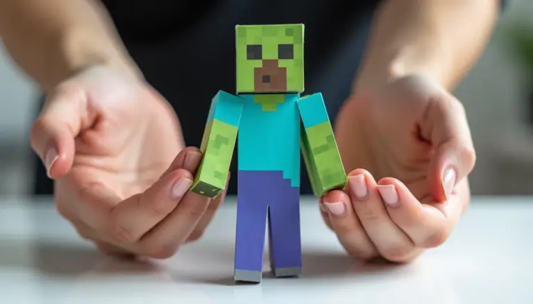 Papercraft do Minecraft: o truque para não amassar o papel Papercraft do Minecraft: o truque para não amassar o papel