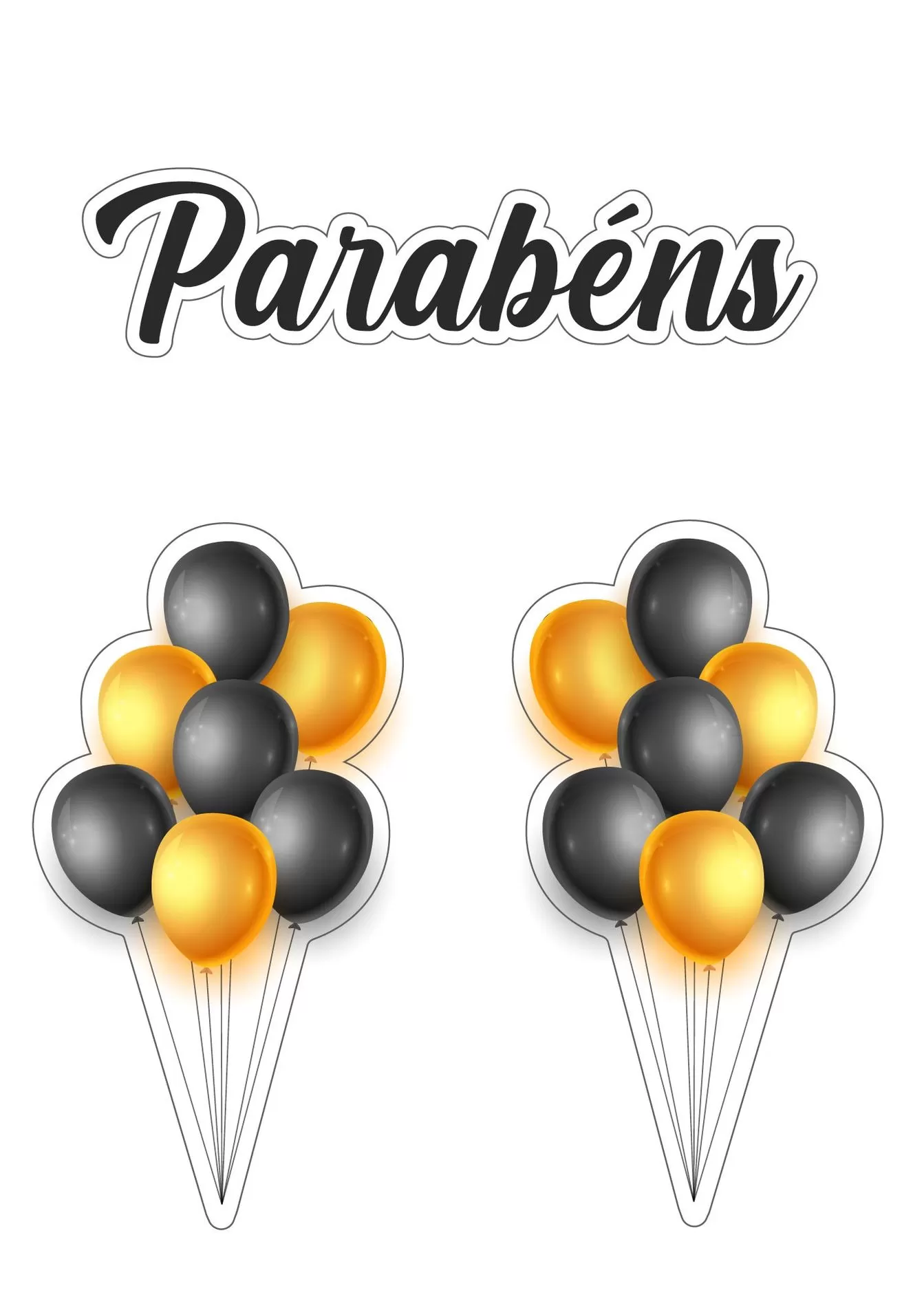 topo de bolo parabéns para imprimir