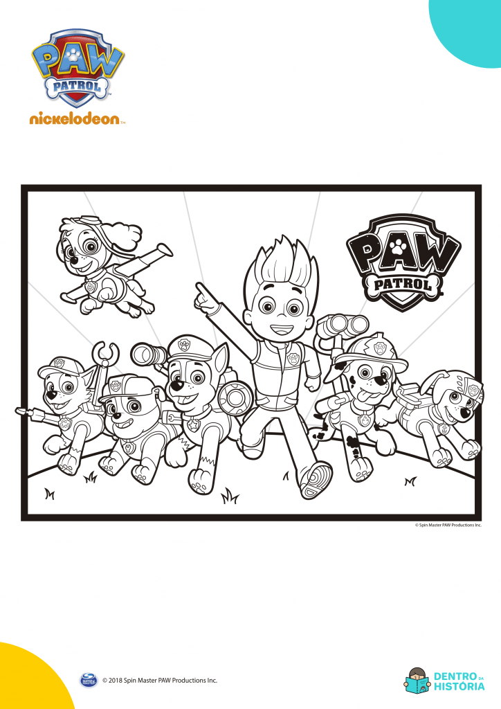 patrulha canina para colorir