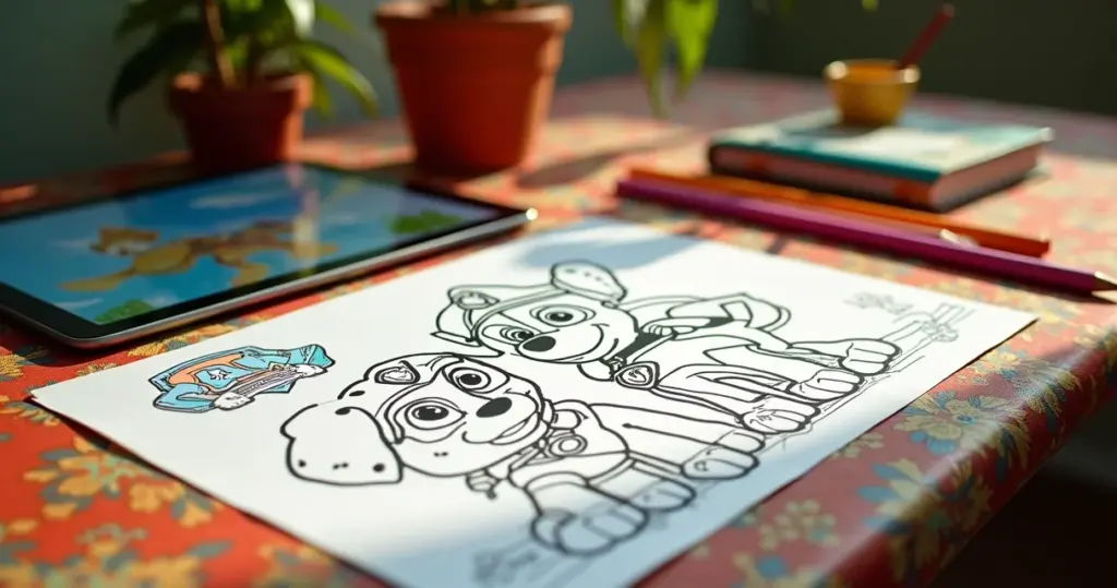 12 Ideias de Patrulha Canina para Colorir que Transformam a Tarde da Criançada