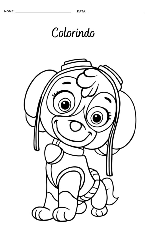 desenhos patrulha canina vs PJ Masks para colorir
