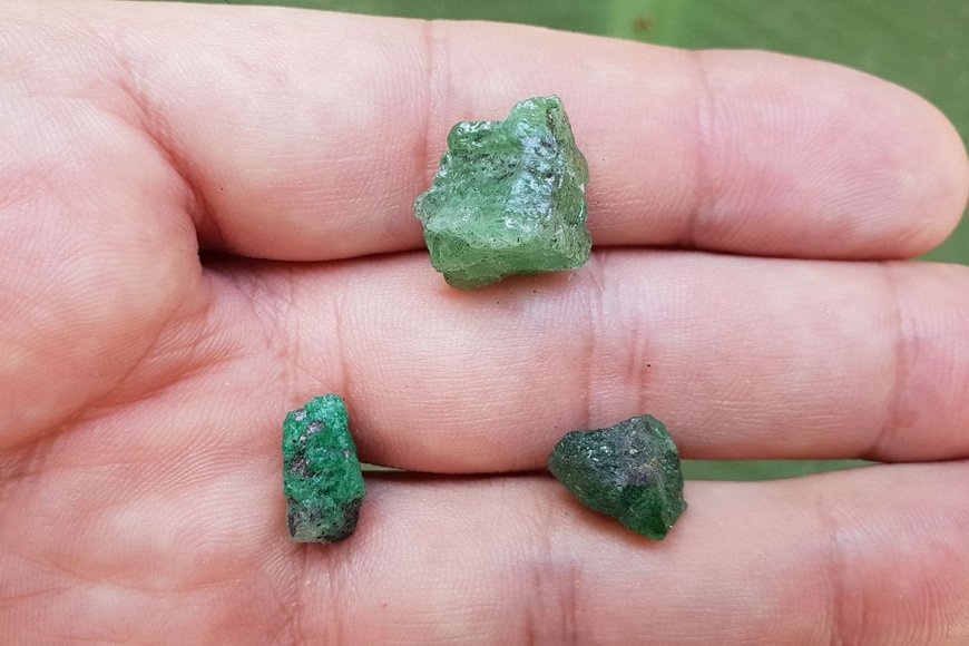 pedras verdes decoração
